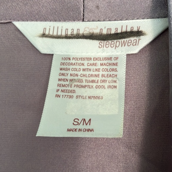 Three piece size medium purple satin pajamas set. - Picture 6 of 14